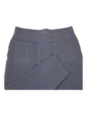 Haggar Active Series City Flex Slim-Straight Pants 36x29 Gray Cotton Blend